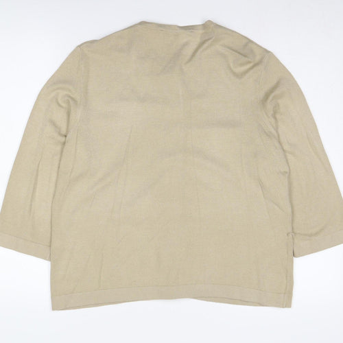 Windsmoor Women's Beige Cardigan L, Lightweight Button