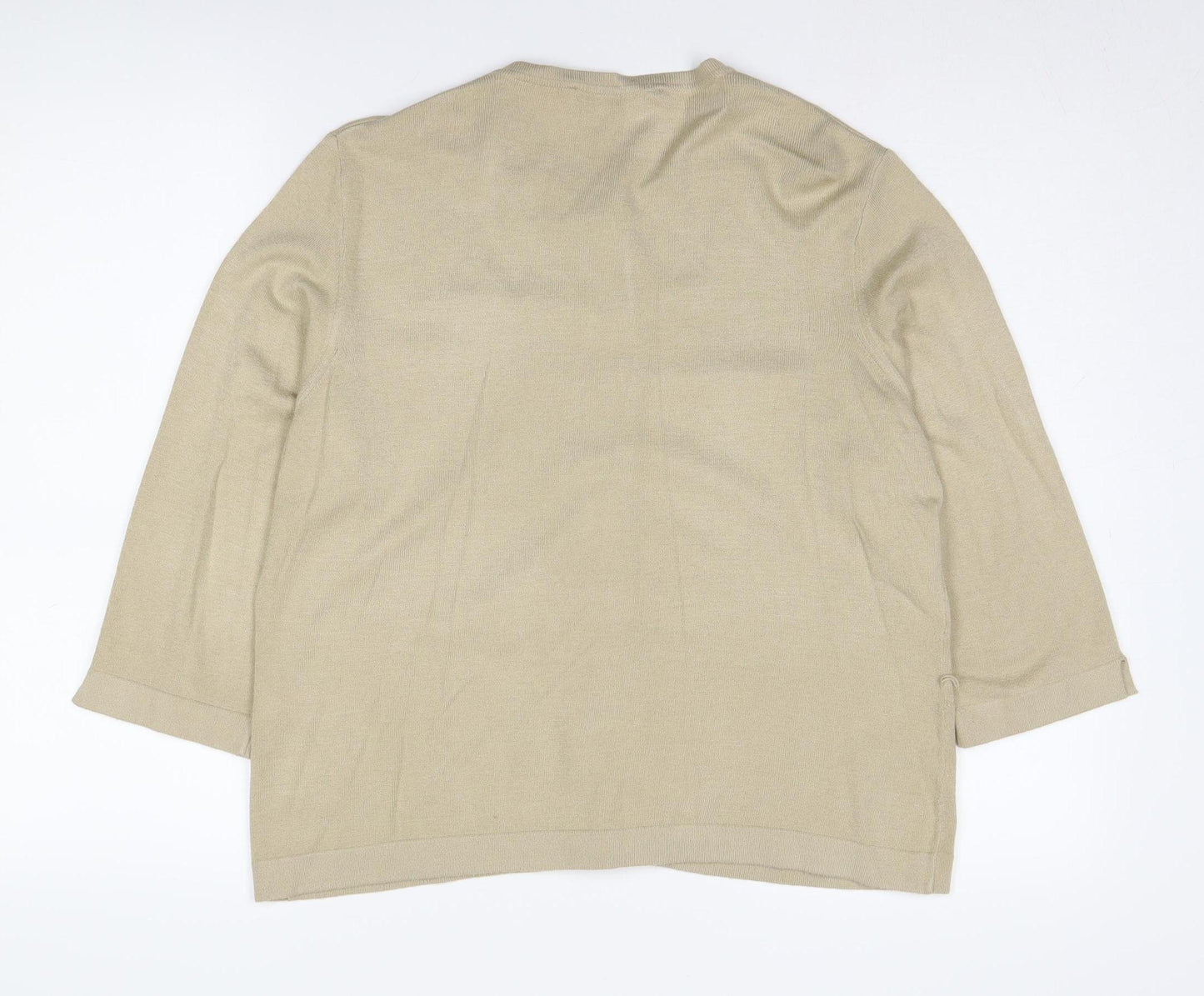 Windsmoor Women's Beige Cardigan L, Lightweight Button