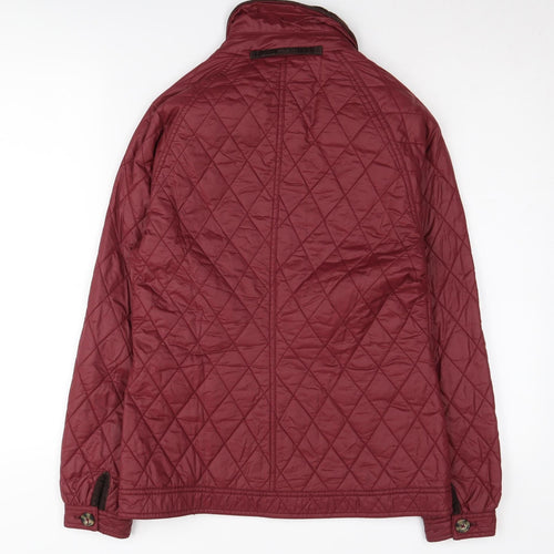 Musto Women's Quilted Red Jacket Size 10 Casual