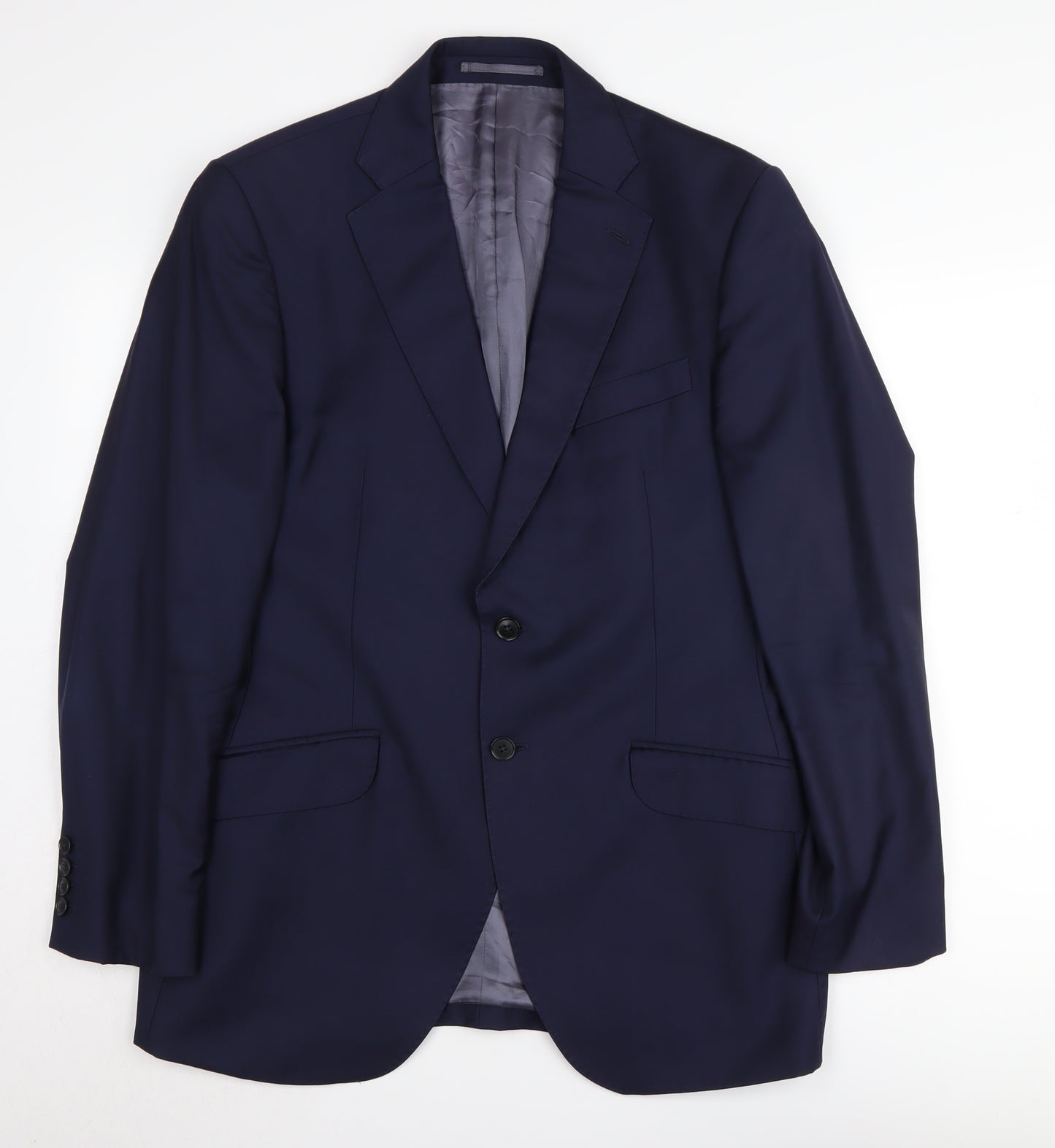 Charles Tyrwhitt Men's Blue Slim Wool Blazer 40R