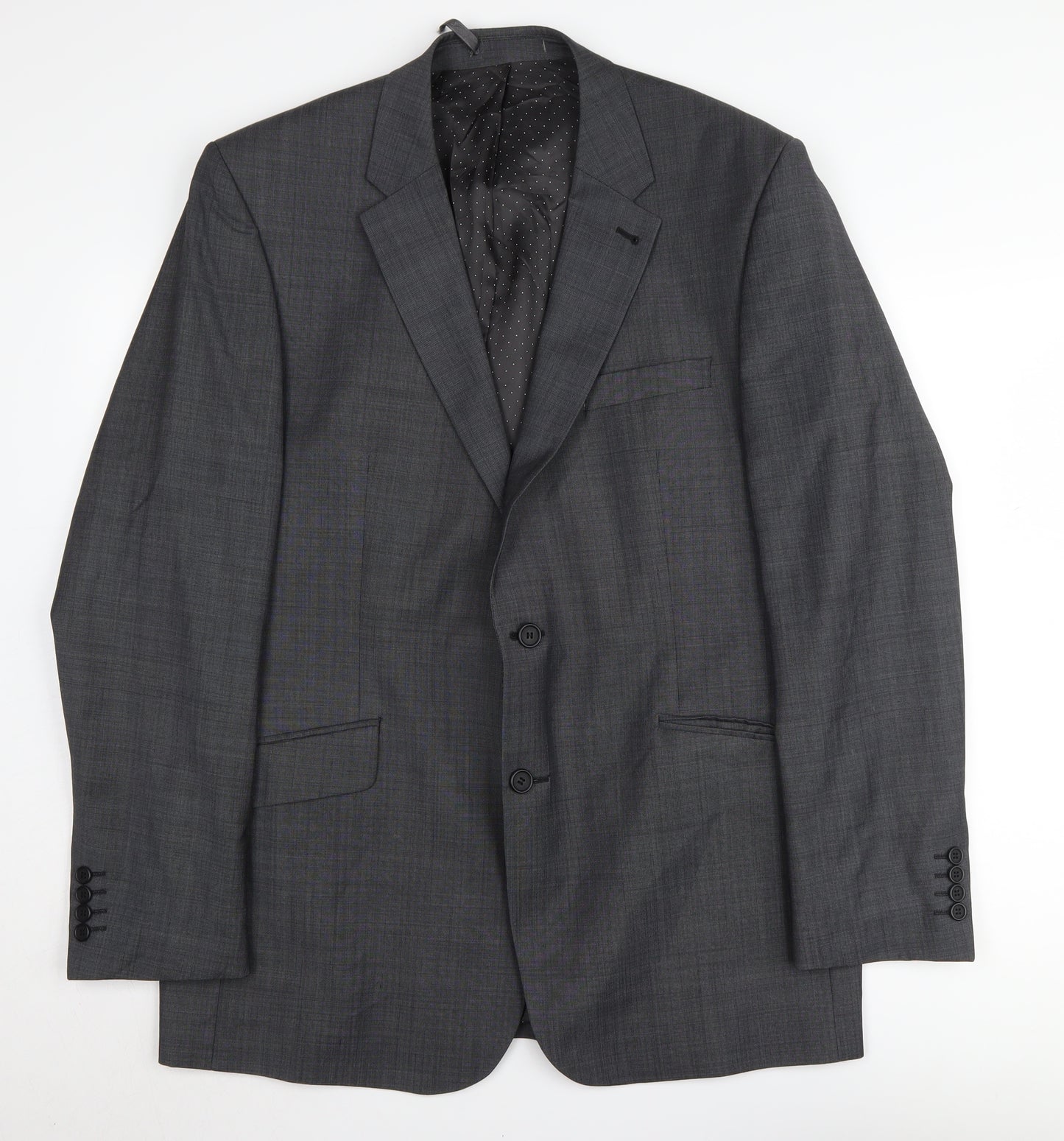 Jasper Conran Men's Grey Blazer Long Length 44L