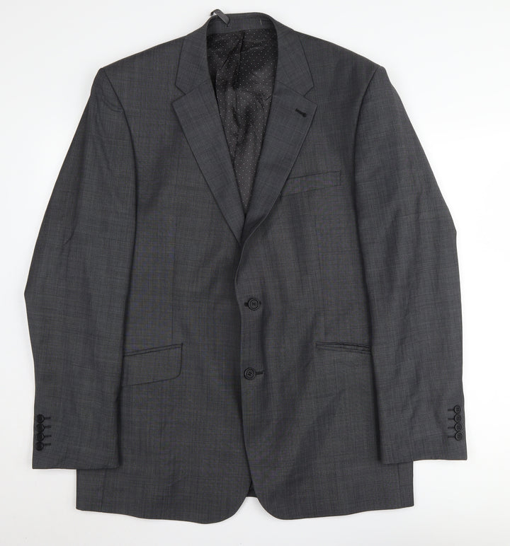 Jasper Conran Men's Grey Blazer Long Length 44L