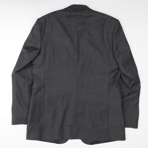 Jasper Conran Men's Grey Blazer Long Length 44L