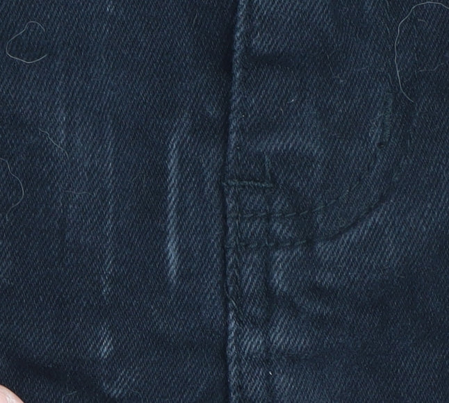 VOI Jeans Co Women's Black Denim Mini Skirt - Size 14