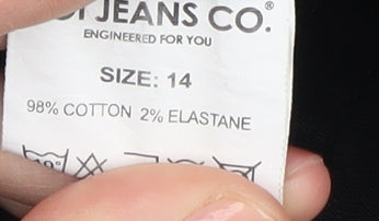 VOI Jeans Co Women's Black Denim Mini Skirt - Size 14