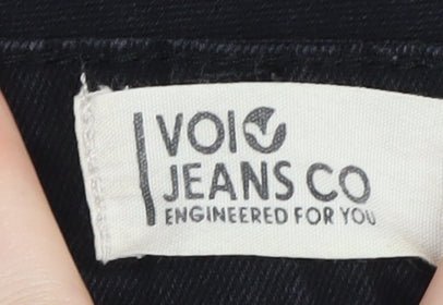 VOI Jeans Co Women's Black Denim Mini Skirt - Size 14