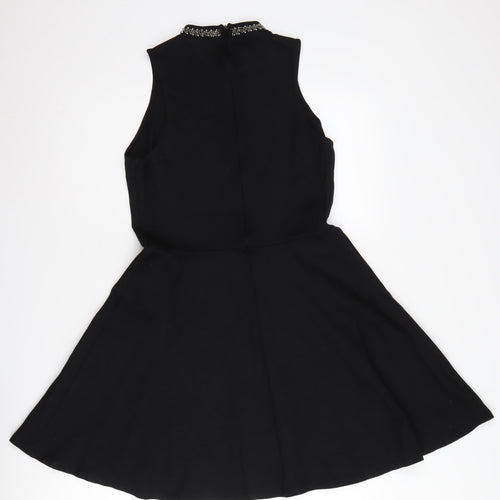 SuperDry Women's Black Sleeveless Skater Dress