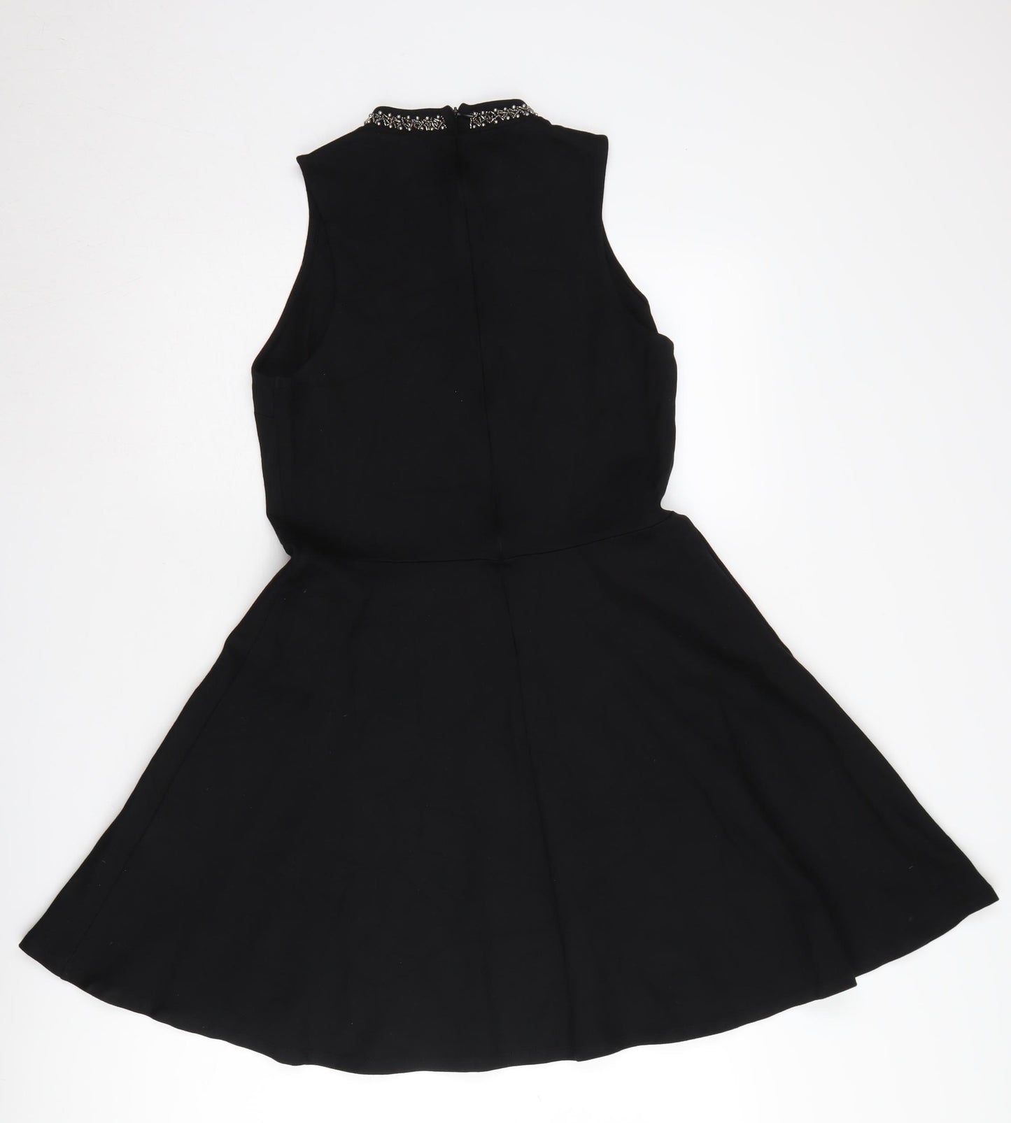 SuperDry Women's Black Sleeveless Skater Dress