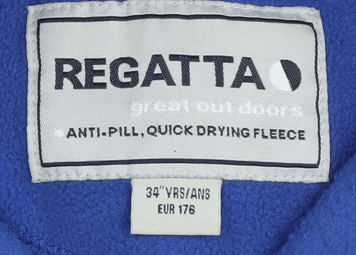 Regatta Unisex Blue Fleece Jacket Size 16 Casual