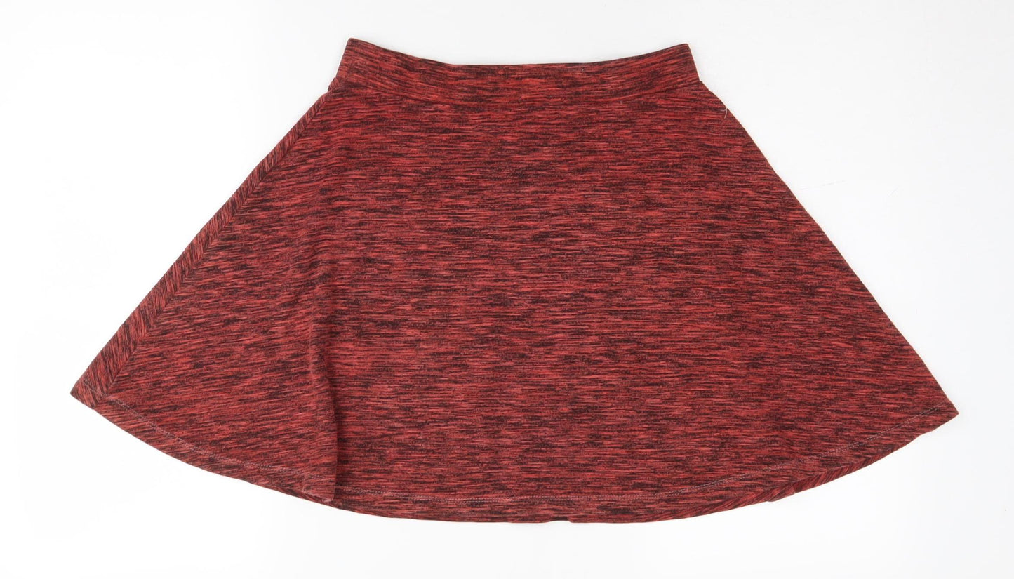 Superdry Women's Red A-Line Skirt, Size M