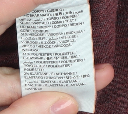 Superdry Women's Red A-Line Skirt, Size M