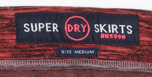 Superdry Women's Red A-Line Skirt, Size M