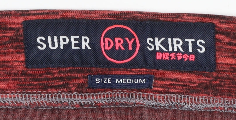 Superdry Women's Red A-Line Skirt, Size M