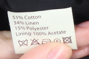 Phase Eight Women's Black A-Line Striped Skirt Size 16