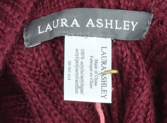 Laura Ashley Women's Red Shrug Jumper, Size M