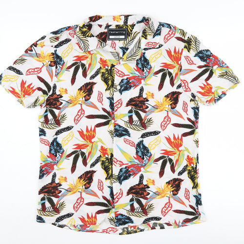 Red Herring Men's Tropical Floral Shirt Small