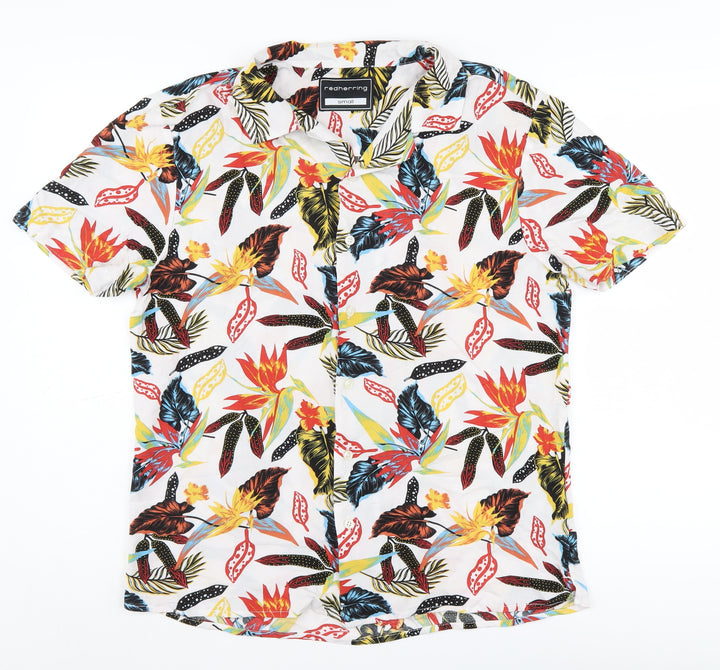 Red Herring Men's Tropical Floral Shirt Small