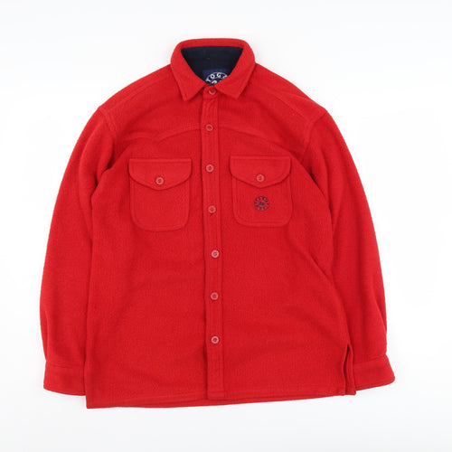 TOG 24 Men's Red Fleece Shirt XS Long Sleeve Casual