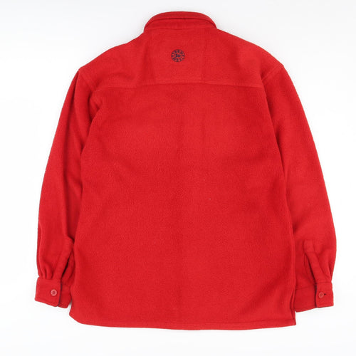TOG 24 Men's Red Fleece Shirt XS Long Sleeve Casual