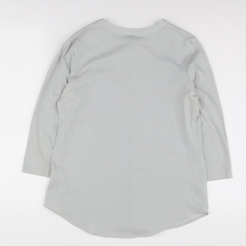 Van Heusen Women's Grey Blouse - Size S, Long Sleeve