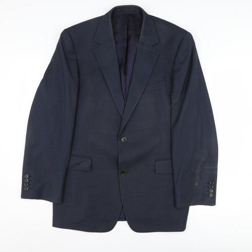 Jaeger Men's Blue Regular Fit Blazer 42R
