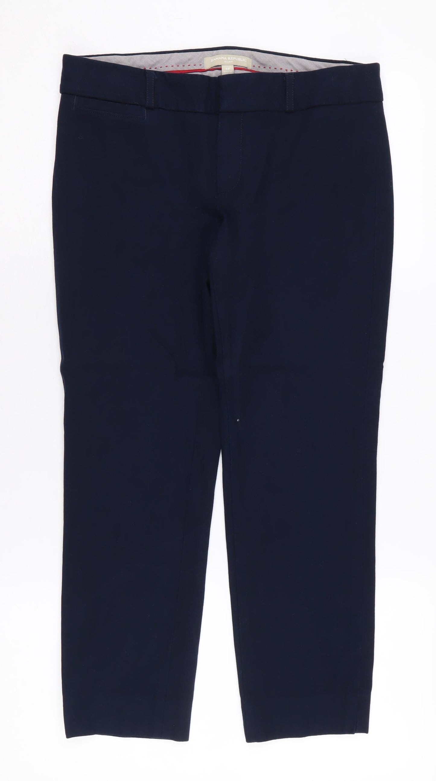 Banana Republic Women's Blue Sloan Cropped Trousers
