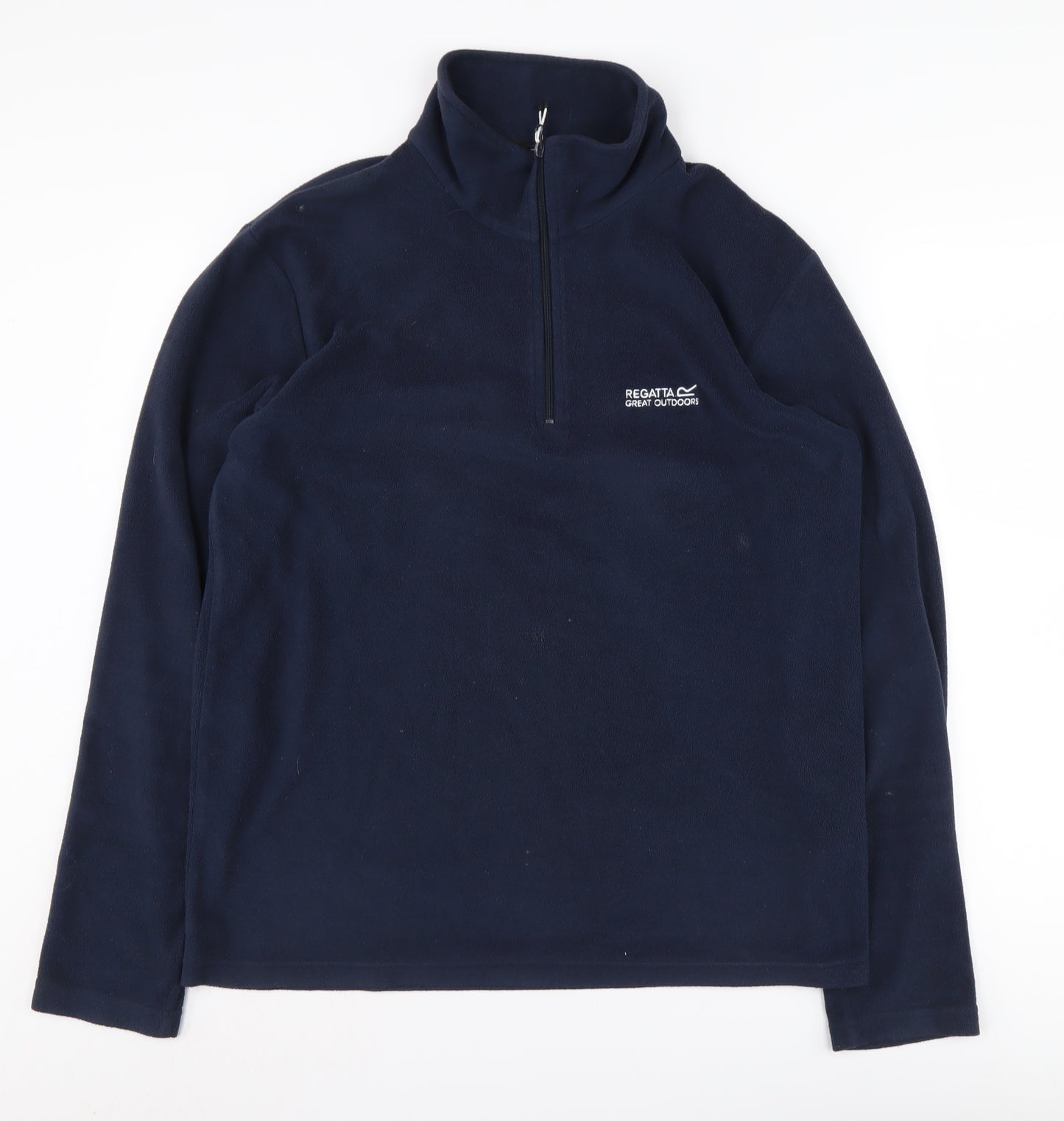 Regatta Men's Blue 1/4 Zip Fleece Sweatshirt L