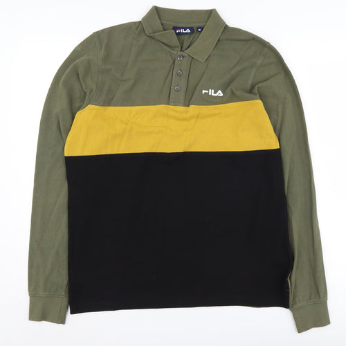 Fila Men's Multicoloured M Polo Long Sleeve