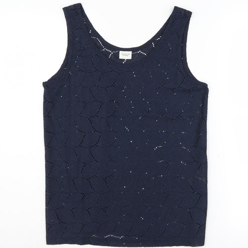 Jacqueline de Yong Women's Blue Tank Top M