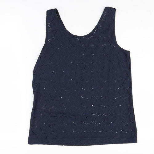 Jacqueline de Yong Women's Blue Tank Top M