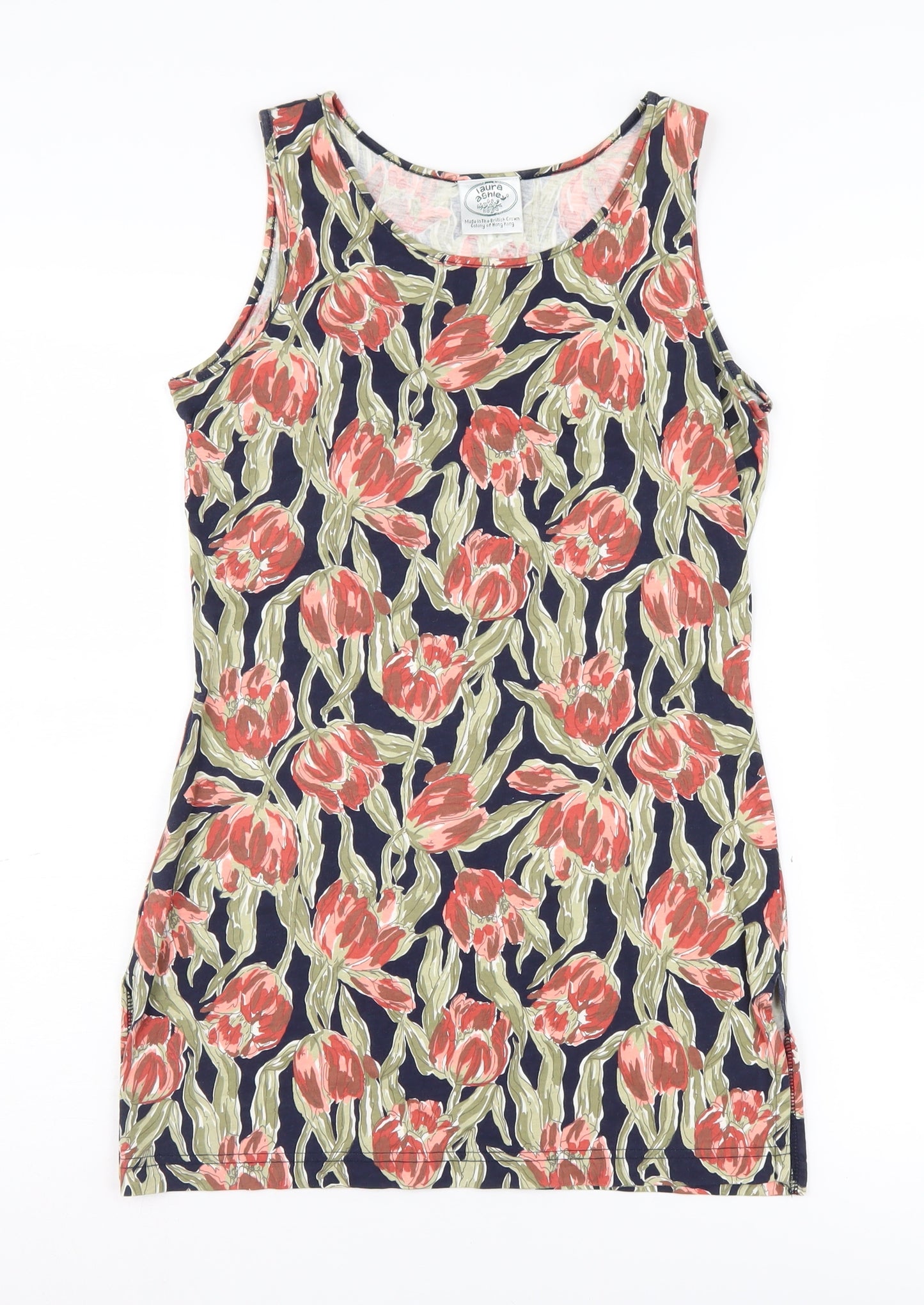 Laura Ashley Women’s Floral Cotton Tank Dress S Multicoloured