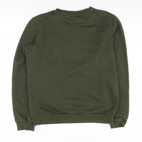 Puma Boys Green Logo Pullover Sweatshirt, 14 Years