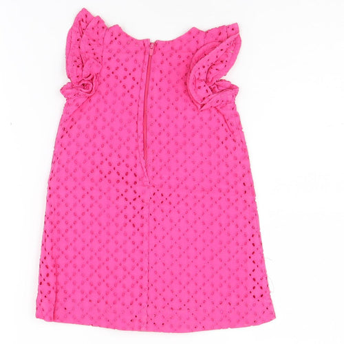 Ralph Lauren Girls Pink A-Line Dress, Size 2-3 Years