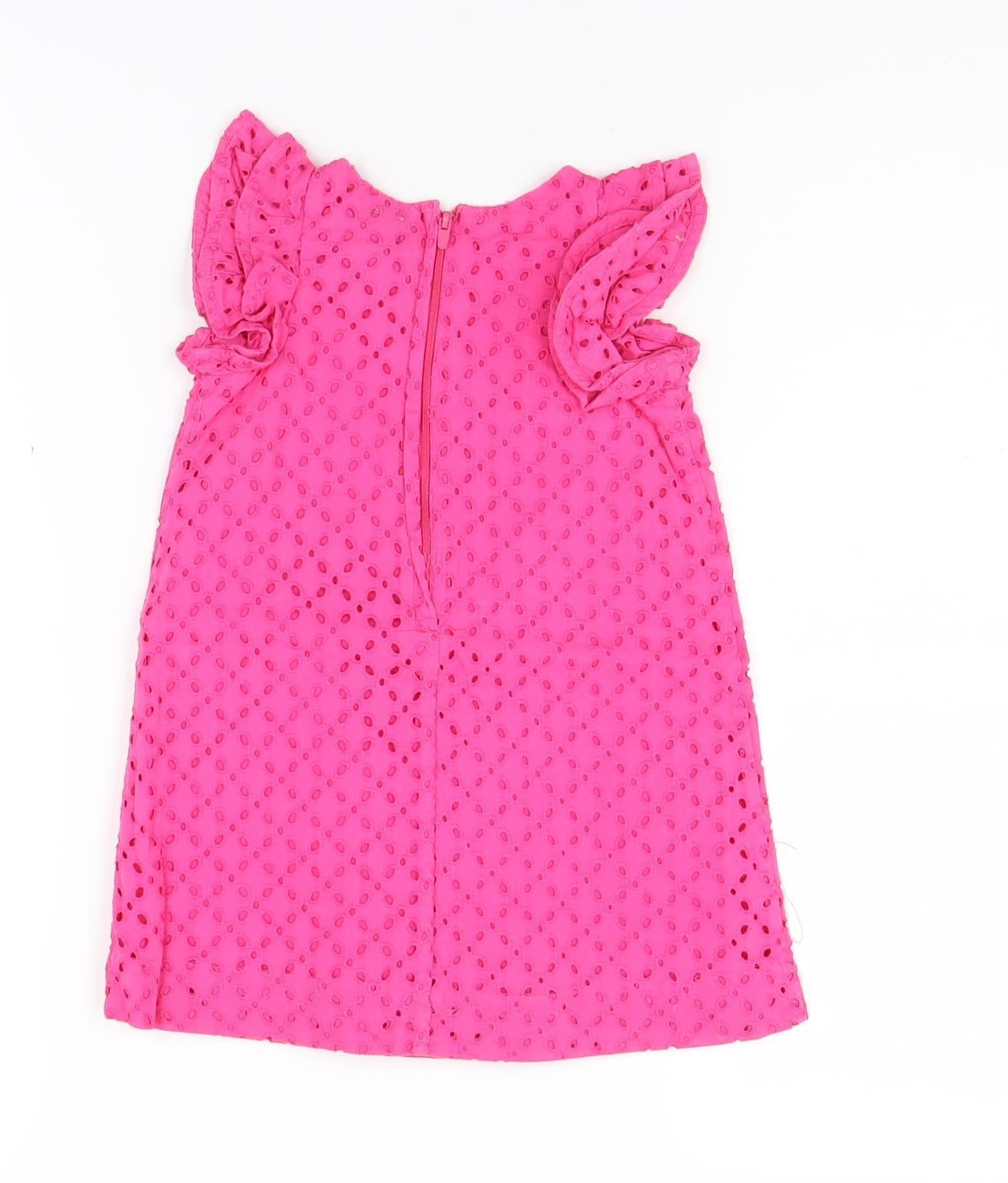 Ralph Lauren Girls Pink A-Line Dress, Size 2-3 Years