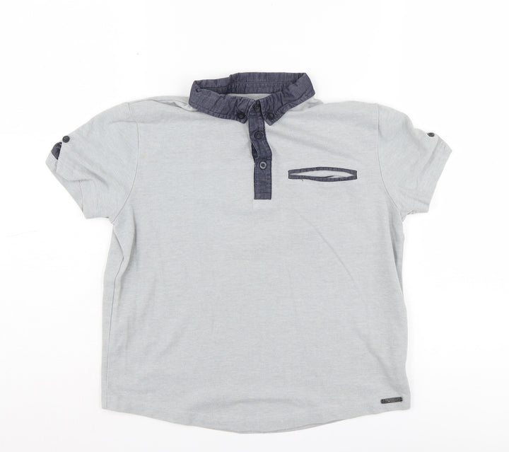 Firetrap Boys Grey Polo Shirt 9-10 Years Regular Fit