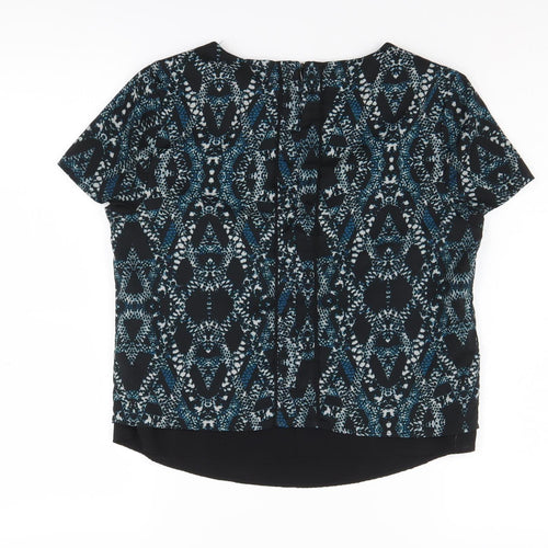 Banana Republic Women's Black Geometric XS Top