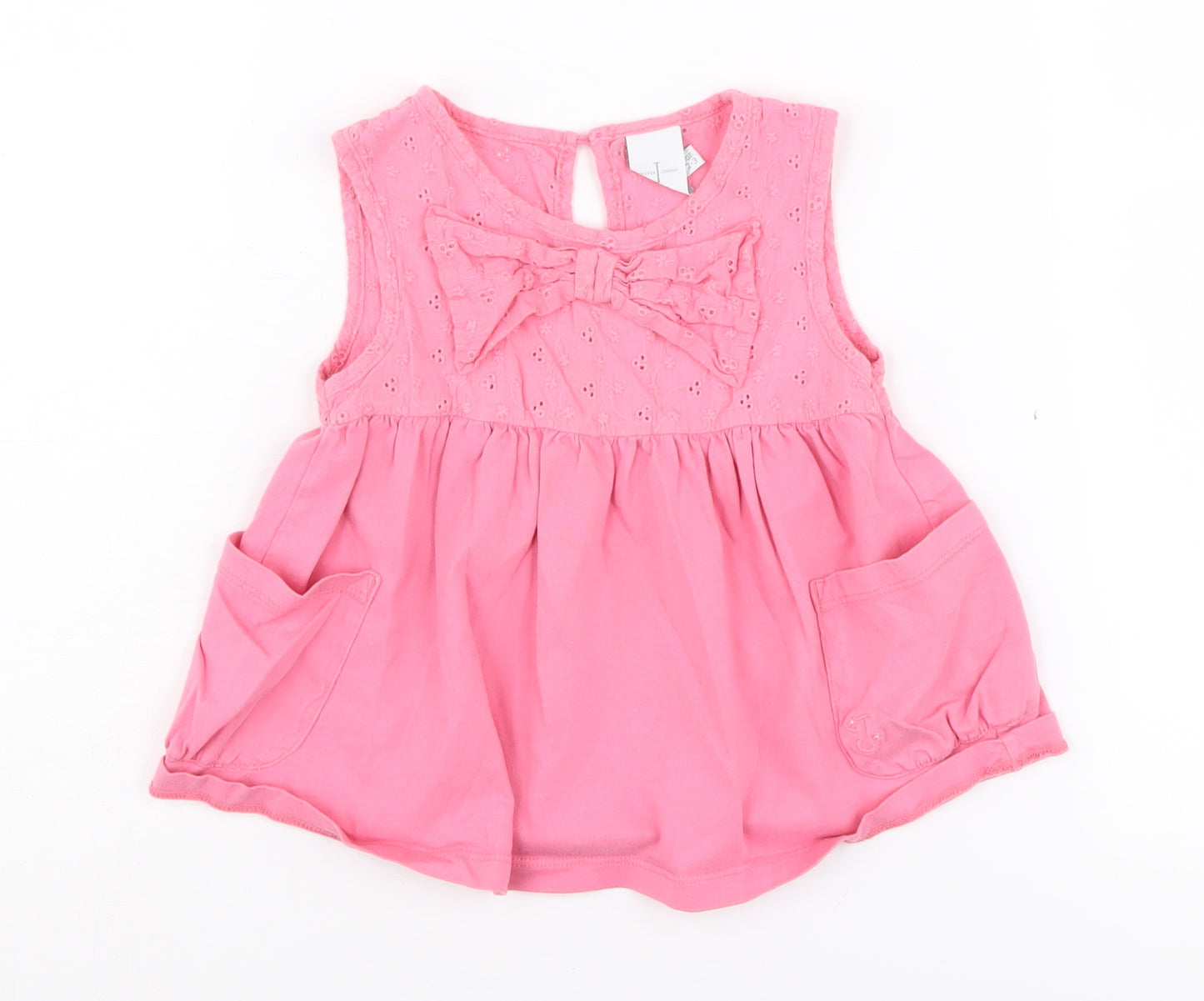 Jasper Conran Pink Girls A-Line Dress, 2-3 Years