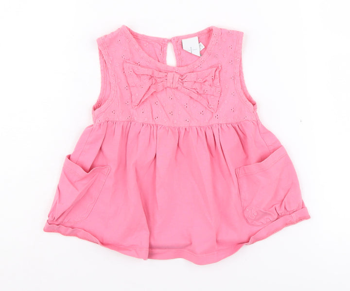 Jasper Conran Pink Girls A-Line Dress, 2-3 Years