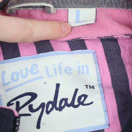 Rydale Women's Black Pink Fleece Jacket Size L