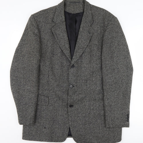 Austin Reed Men's Grey Check Wool Blazer, Size 54 UK 44, Formal
