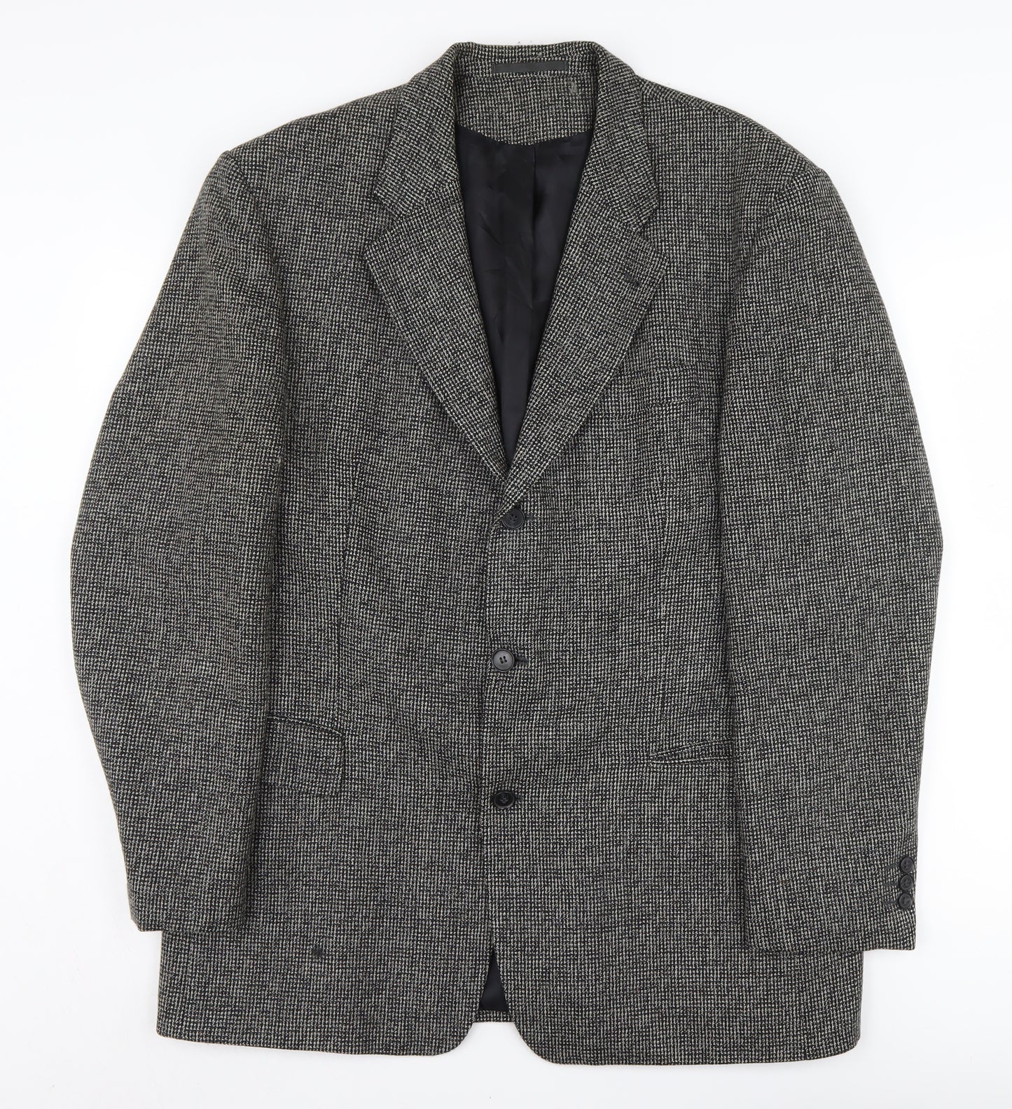 Austin Reed Men's Grey Check Wool Blazer, Size 54 UK 44, Formal