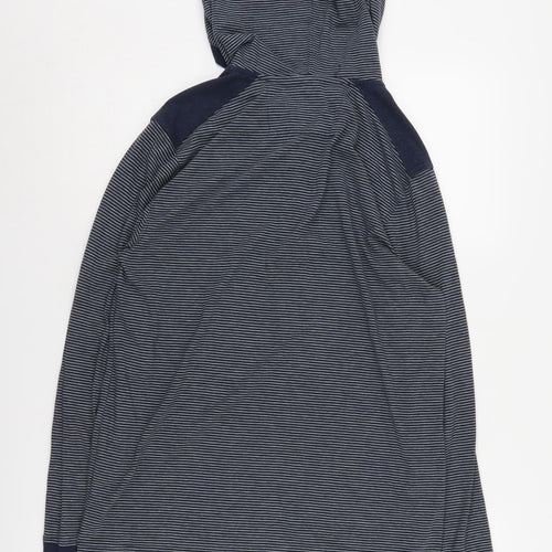 Banana Republic Men's Blue Henley Hoodie M