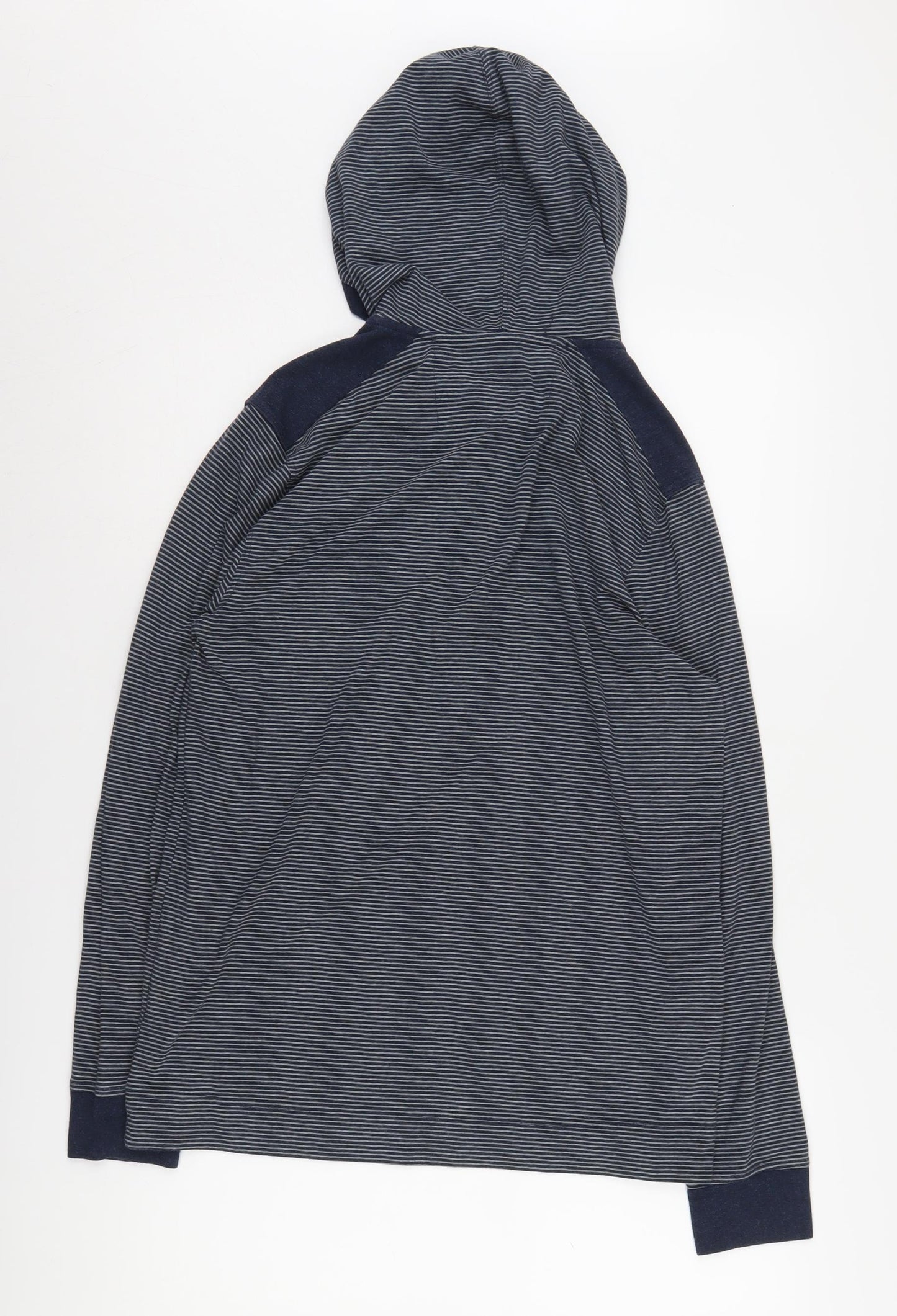 Banana Republic Men's Blue Henley Hoodie M