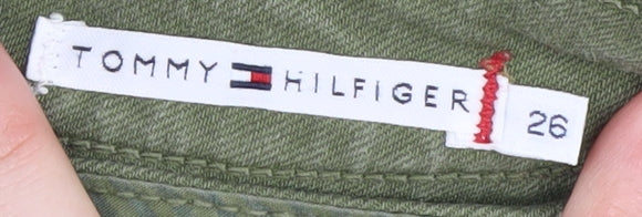 Tommy Hilfiger Women's Green Straight Jeans Size 26