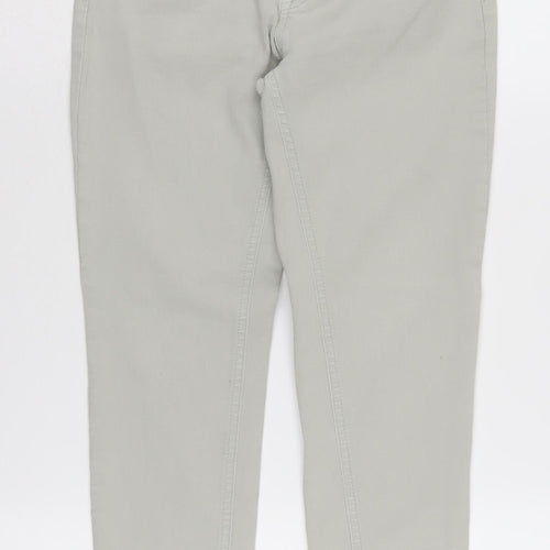 Barbour Women's Grey Skinny Jeans 12 with Logo Accents
