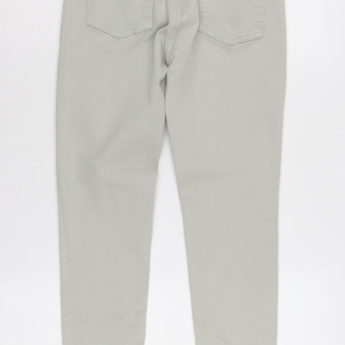 Barbour Women's Grey Skinny Jeans 12 with Logo Accents