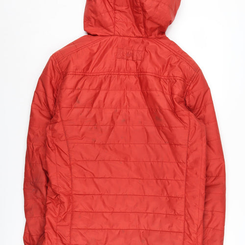 Mantaray Men's Red Puffer Jacket S Hooded Casual