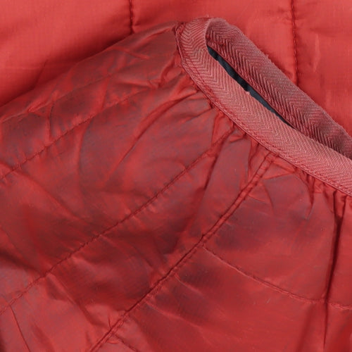 Mantaray Men's Red Puffer Jacket S Hooded Casual