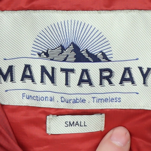 Mantaray Men's Red Puffer Jacket S Hooded Casual