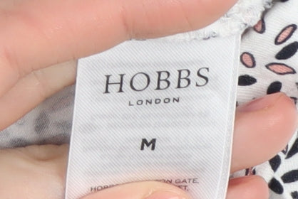 Hobbs Women's White Floral Wrap Blouse M